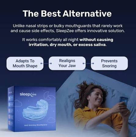 SleepZee compared to nasal strips and bulky mouthguards